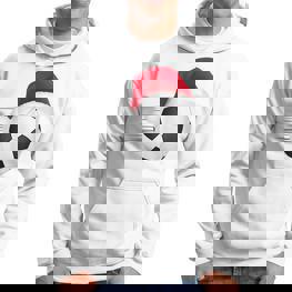 Fußball-Fußball-Weihnachtsball Weihnachtsmann-Lustige Hoodie - Seseable