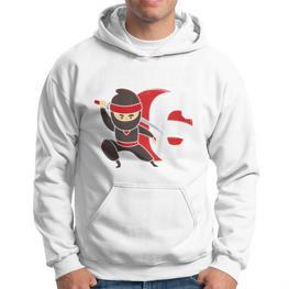 Sechster Geburtstag Ninja Hoodie für Kinder, Spaß zum Kindergeburtstag - Seseable