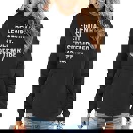 46 Geburtstag Geschenk 46 Jahre Legendär Seit September 197 Frauen Hoodie - Seseable