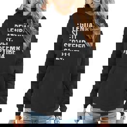 9 Geburtstag Geschenk 9 Jahre Legendär Seit September 2014 Frauen Hoodie - Seseable