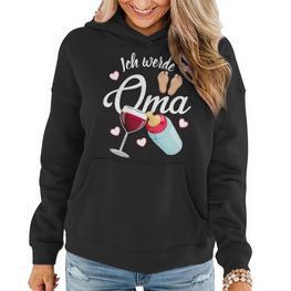 Damen Geschenk Geschenkidee Werdende Oma Ich Werde Oma Frauen Hoodie - Seseable