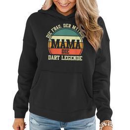 Dart Mama Mutter Dartsspieler Darts Frauen Hoodie - Seseable