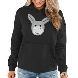 Drolliger Esel Langarm Hoodie für Esel-Liebhaber, Herren Damen Kinder - Seseable