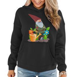 Gartenzwerg Gartenarbeit Landschaftsgärtner Pflanzen Garten Frauen Hoodie - Seseable