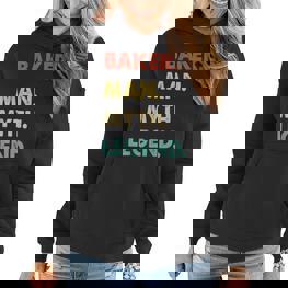 Herren Bäcker Mann Mythos Legende Frauen Hoodie - Seseable
