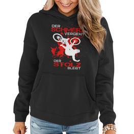 Mountainbike Mtb Schmerz Vergeht Stolz Bleibt Cooler Spruch Frauen Hoodie - Seseable