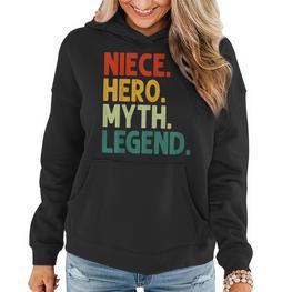 Niece Hero Myth Legend Retro Vintage Nichte Frauen Hoodie - Seseable