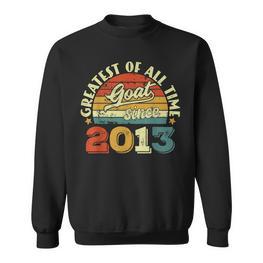 9 Geburtstag 9 Jahre Alte Ziege Seit 2013 Sweatshirt - Seseable