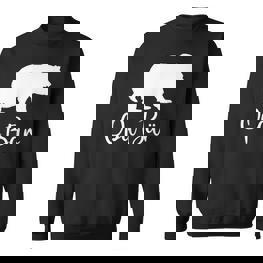 Bester Opa Bär Sweatshirt für Großvater mit Enkel, Lustig - Seseable