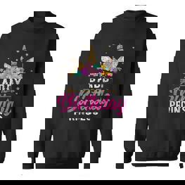 Einhorn Geburtstag Papa Des Geburtstags Mädchen Geschenk V3 Sweatshirt - Seseable