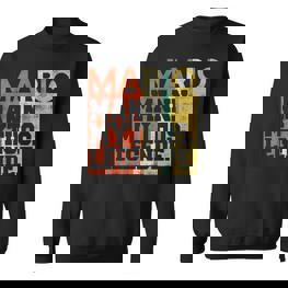 Herren Retro Mario Mann Mythos Legende Geburtstag Geschenk Sweatshirt - Seseable