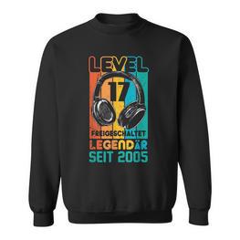 Level 17 Jahre Geburtstags Junge Gamer 2005 Geburtstag Sweatshirt - Seseable