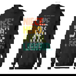 Niece Hero Myth Legend Retro Vintage Nichte Sweatshirt - Seseable