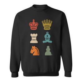 Schach Schachmatt Schachbrett Brettspiel Strategie Taktik Sweatshirt - Seseable