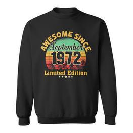 September 1972 Geburtstag Mann 50 Jahre Lustig 50 Geburtstag Sweatshirt - Seseable