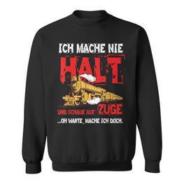 Zug Train Schaffner Bahn Mann Junge Geschenk Eisenbahn Sweatshirt - Seseable