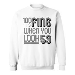 100. Geburtstag Langarm Sweatshirt, 1922 Jahrgang für Damen & Omas - Seseable