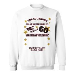 60 Geburtstag Herren Und 60 Geburtstag Mann Gästebuch Sweatshirt - Seseable