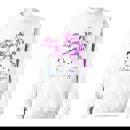 Believe In Magic Einhorn-Sweatshirt, Vintage-Fantasiekunst für Pferdefans - Seseable