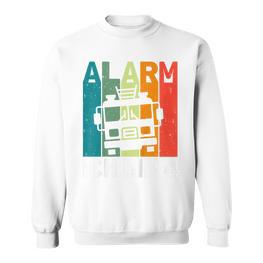 Feuerwehr Alarm Ich Bin 4 Jahre Retro Sweatshirt für Kindergeburtstag - Seseable