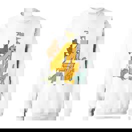 Kinder Geburtstags 4 Jahre Junge Dinosaurier Dino Sweatshirt - Seseable