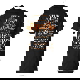 46 Geburtstag Mann 46 Jahre Legendär Seit Oktober 1976 T-Shirt - Seseable