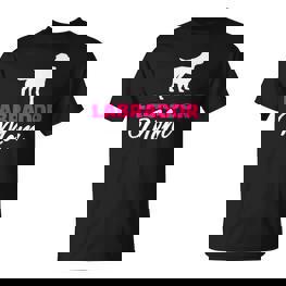 Labrador Mom T-Shirt mit Hunde-Silhouette, Ideal für Hundefreundinnen - Seseable