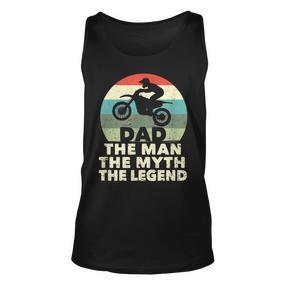 Herren Motocross MX Rider Dad Unisex TankTop - Mann, Mythos, Legende - Seseable De