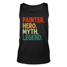 Painter Hero Myth Legend Retro Vintage Maler Tank Top - Seseable De