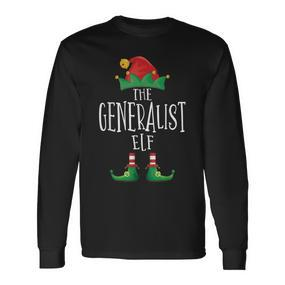 Generalist Elf Gamer Familie Passender Pyjama Weihnachten Langarmshirts - Seseable De