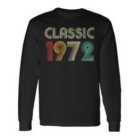 Klassisch 1972 Vintage 51 Geburtstag Geschenk Classic Langarmshirts - Seseable De