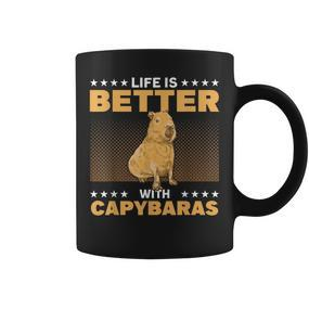 Capybara Capy Mama Capybara Liebhaber Wasserschwein Tassen - Seseable De