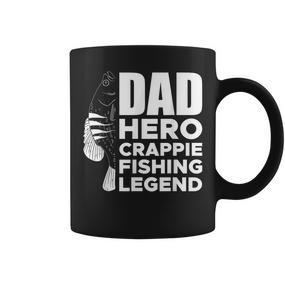Dad Hero Crappie Fishing Legend Vatertag Tassen - Seseable De