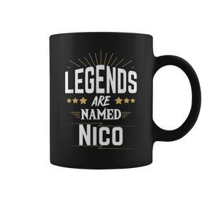 Personalisiertes Legends Named Nico Tassen, Ideales Präsent für Nico - Seseable De