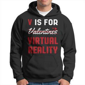 Alles Gute zum Valentinstag VR-Herz Hoodie, Liebe Tee für Paare - Seseable De