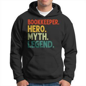 Buchhalter Hero Myth Legend Retro Vintage Buchhaltung Hoodie - Seseable De