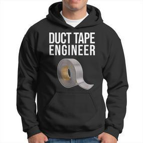 Duct Tape Engineer Heimwerker Lustiges Duct Tape Hoodie - Seseable De