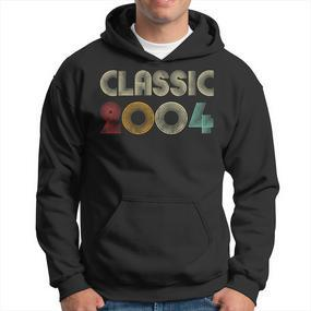 Klassisch 2004 Vintage 19 Geburtstag Geschenk Classic Hoodie - Seseable De