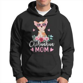 Niedliche Chihuahua Mama Sonnenbrille Für Chihuahua-Besitzer Hoodie - Seseable De
