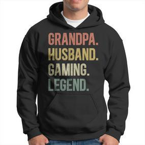 Opa Ehemann Gaming Legende Vintage Opa Gamer Retro Hoodie - Seseable De
