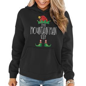 Mountain Man Elf Familie Passender Pyjama Weihnachten Elf Frauen Hoodie - Seseable De