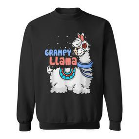 Grampy Lama Passender Familien-Weihnachts-Pyjama Geschenke Sweatshirt - Seseable De