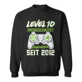 Level 10 Jahre Geburtstags Junge Gamer 2012 Geburtstag Sweatshirt - Seseable De