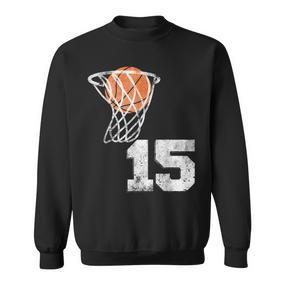 Vintage Basketball Trikot Nummer 15 Spieler Nummer Sweatshirt - Seseable De