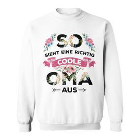 Coole Oma Sweatshirt, So Sieht Eine Richtige Oma Aus Design für Großmütter - Seseable De
