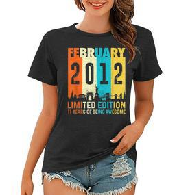 11 Limitierte Auflage Hergestellt Im Februar 2012 11 Frauen Tshirt - Seseable De