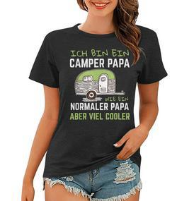 Ich Bin Ein Camper Papa Wie Ein Normaler Aber Viel Cooler Frauen Tshirt - Seseable De