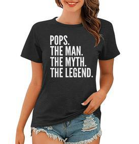 Pops The Man Der Mythos Die Legende Dad Frauen Tshirt - Seseable De