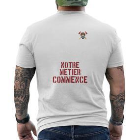 Sauver Ou Périr  Pompiers Men's Crewneck Short Sleeve Back Print T-shirt - Seseable De