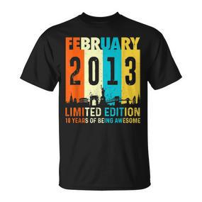 10 Limitierte Auflage Hergestellt Im Februar 2013 10 T-Shirt - Seseable De